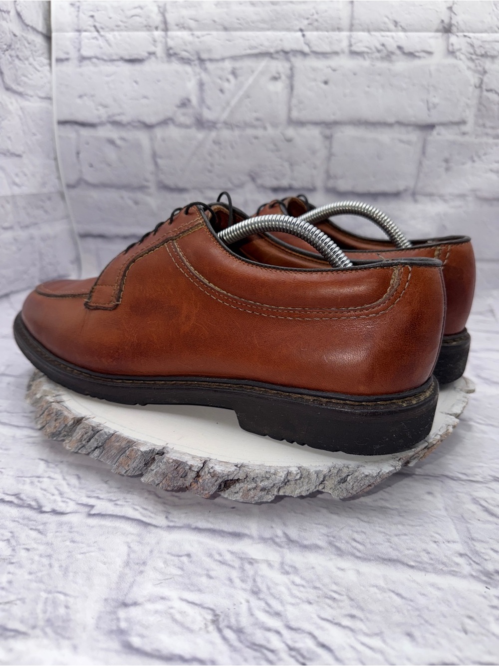 Allen Edmonds Wilbert Comfort Brown Leather Split Toe Mens Dress Shoes Sz 10.5 D - Picture 6 of 10